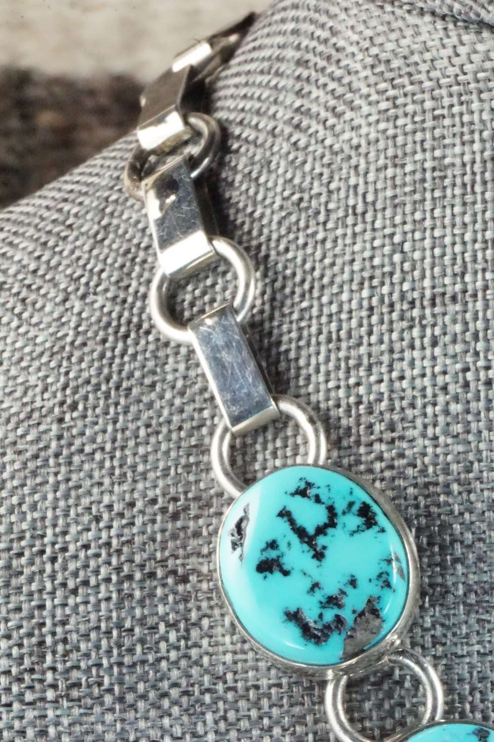 Turquoise & Sterling Silver Necklace - Navajo