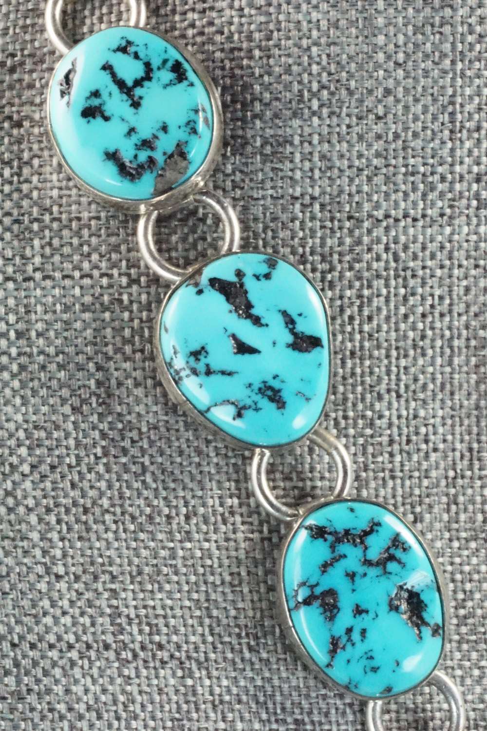 Turquoise & Sterling Silver Necklace - Navajo