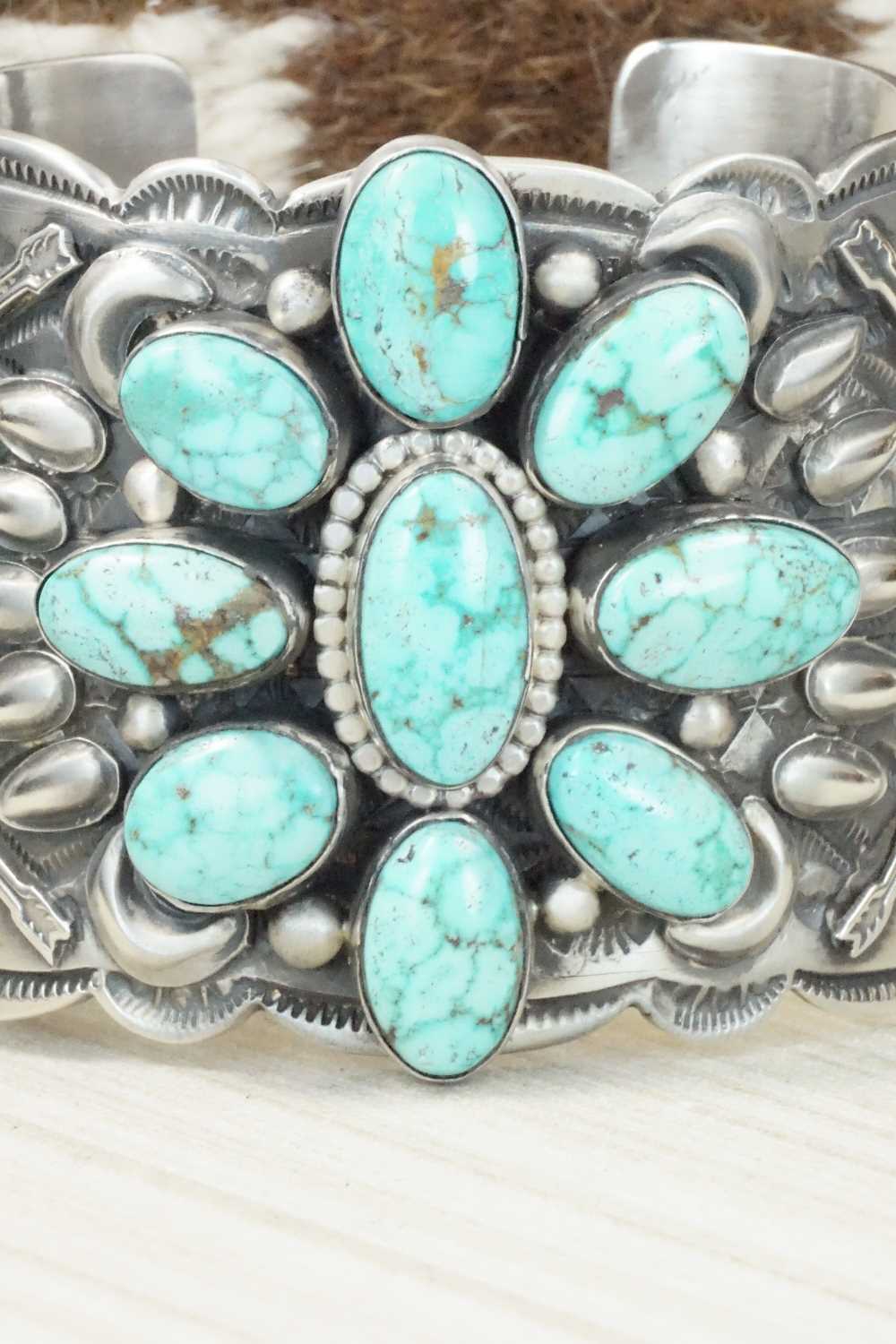 Turquoise & Sterling Silver Bracelet - Tillie Jon