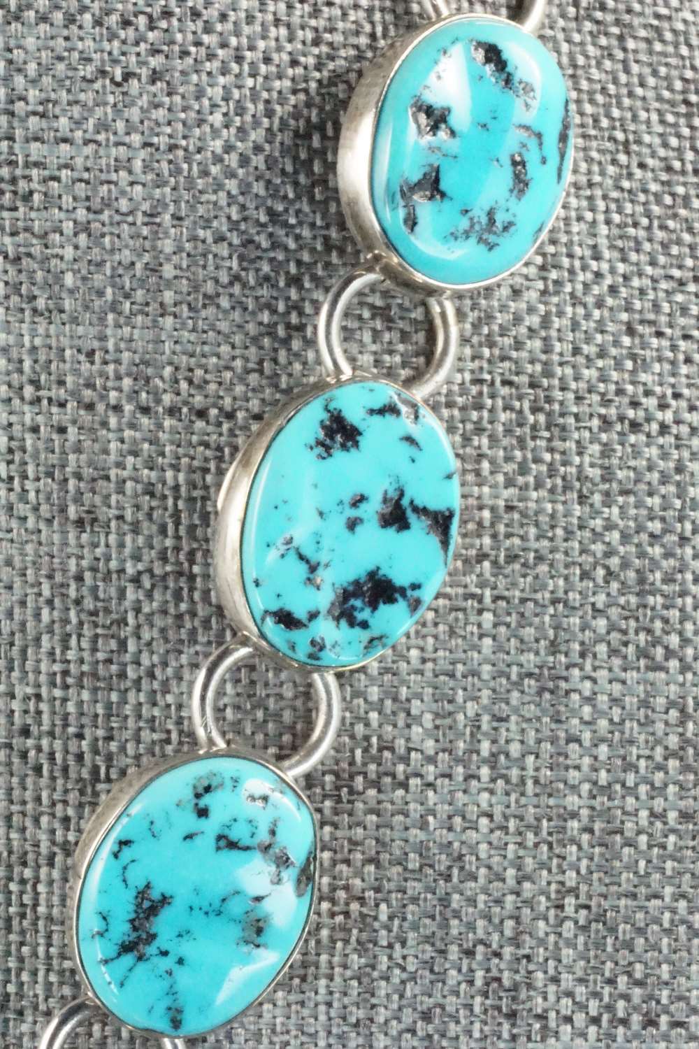 Turquoise & Sterling Silver Necklace - Navajo