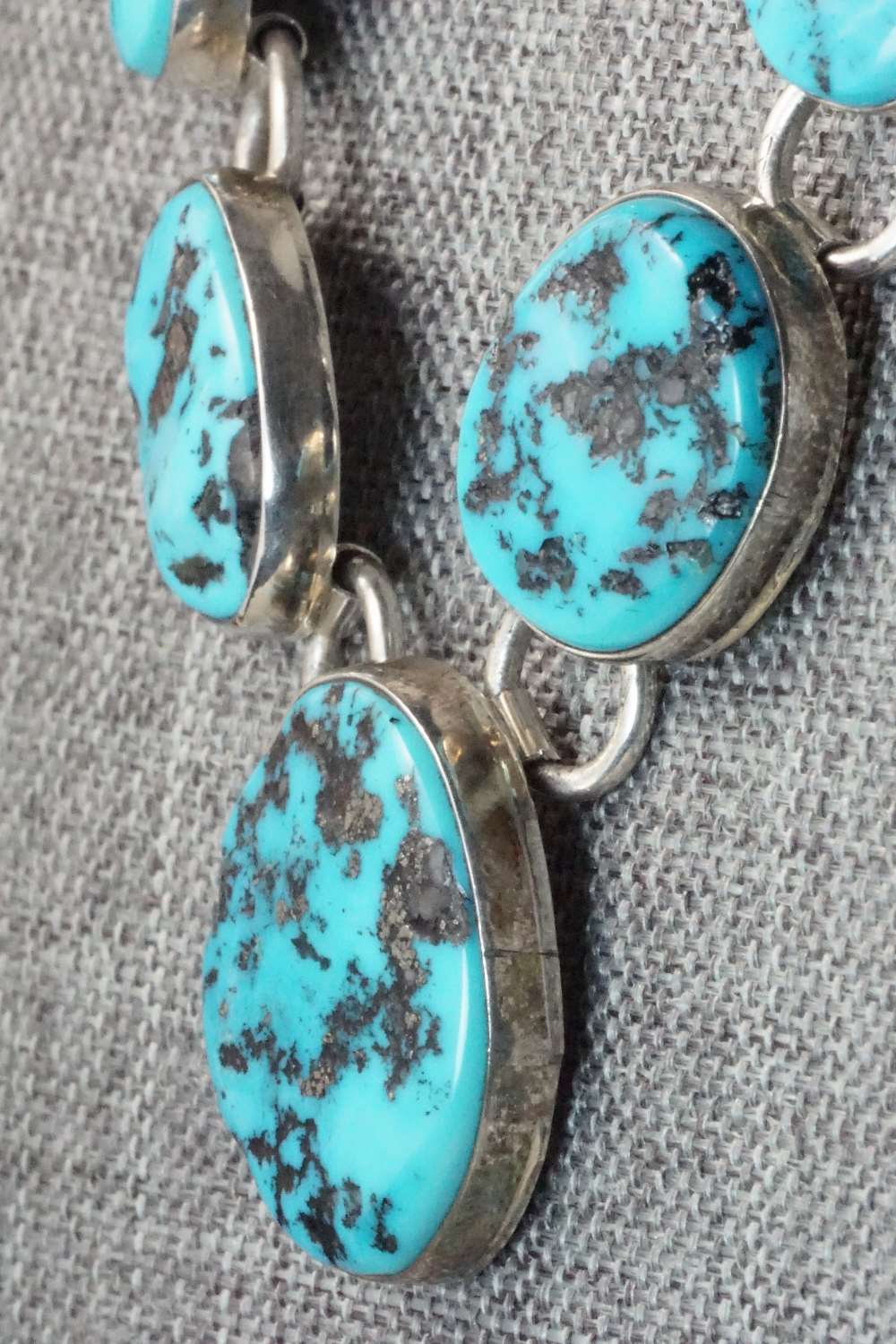 Turquoise & Sterling Silver Necklace - Navajo