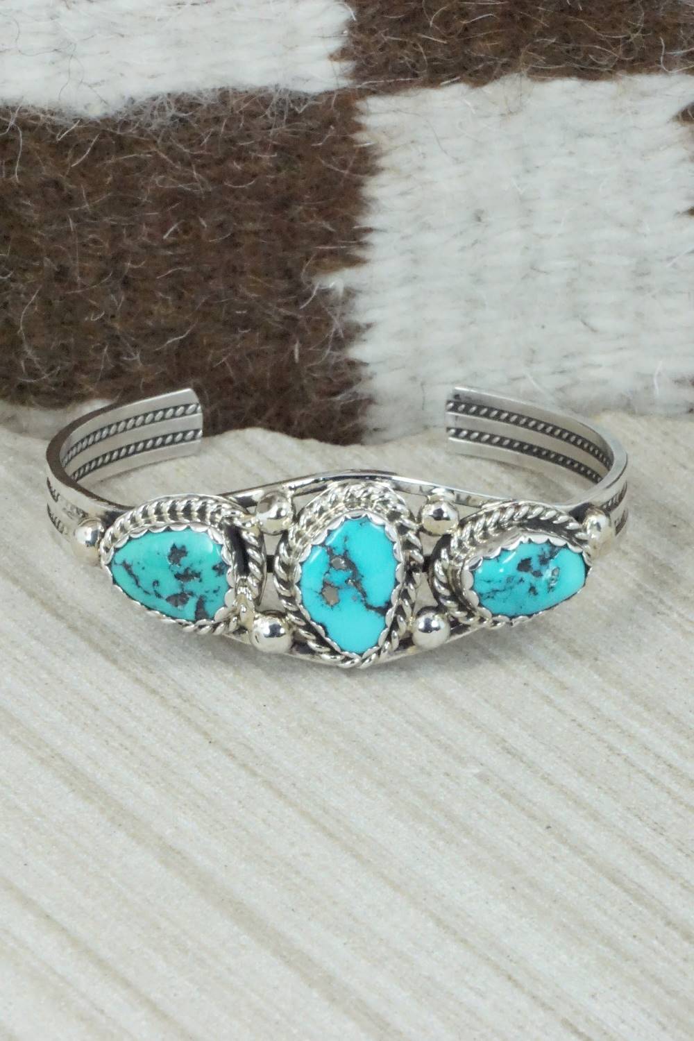 Turquoise & Sterling Silver Bracelet - James Shay