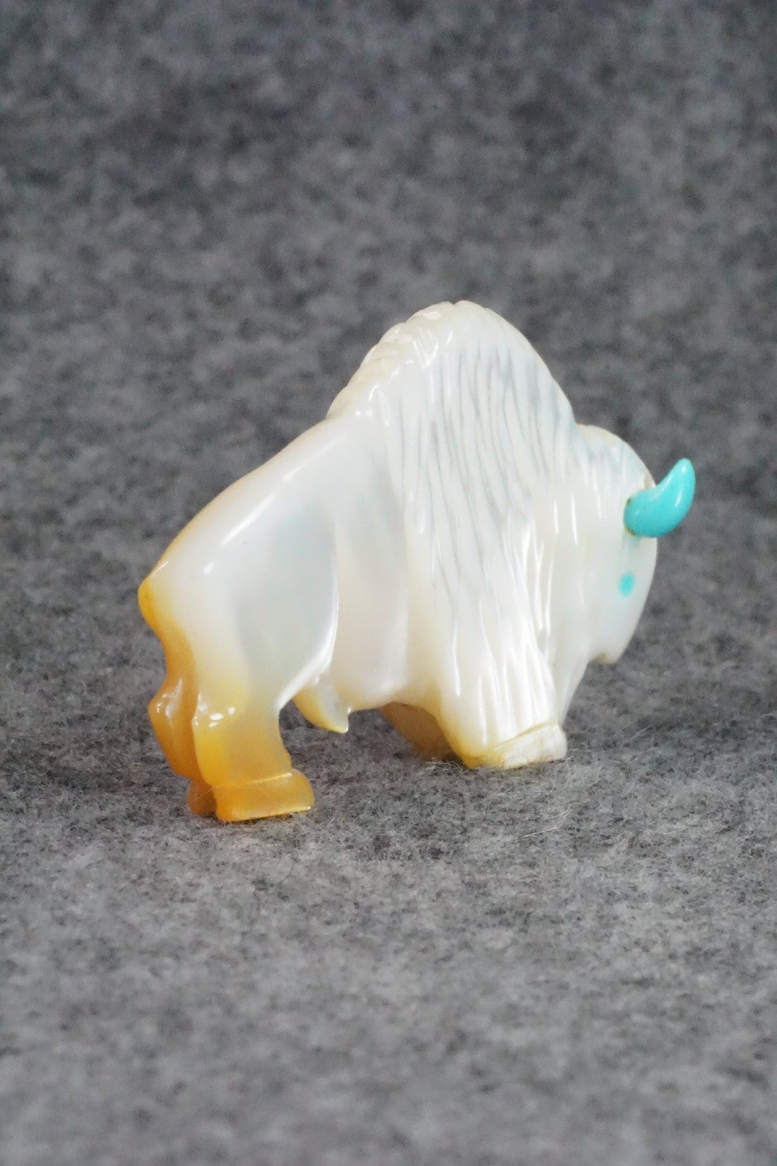 Buffalo Zuni Fetish Carving - Andres Quandelacy