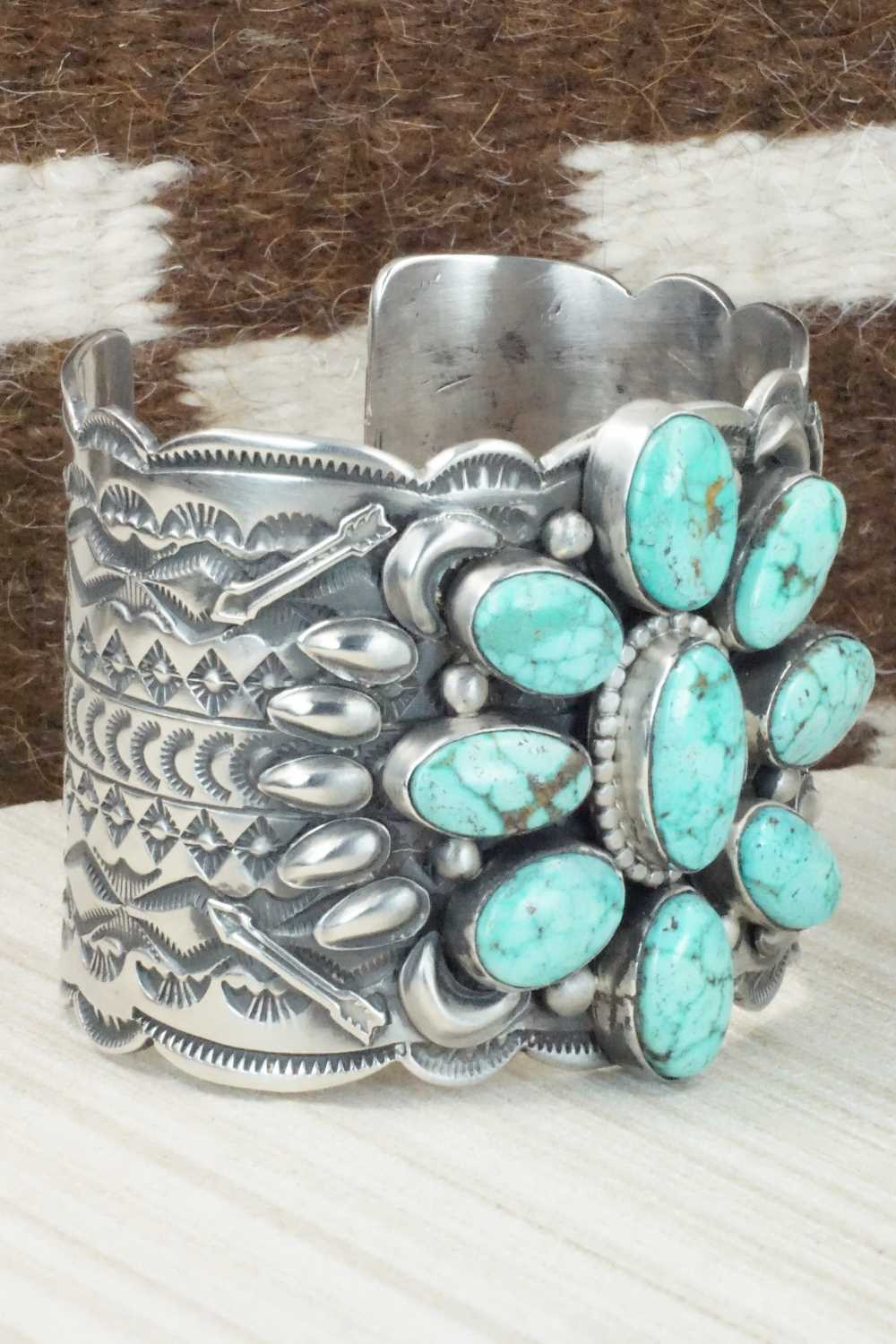 Turquoise & Sterling Silver Bracelet - Tillie Jon