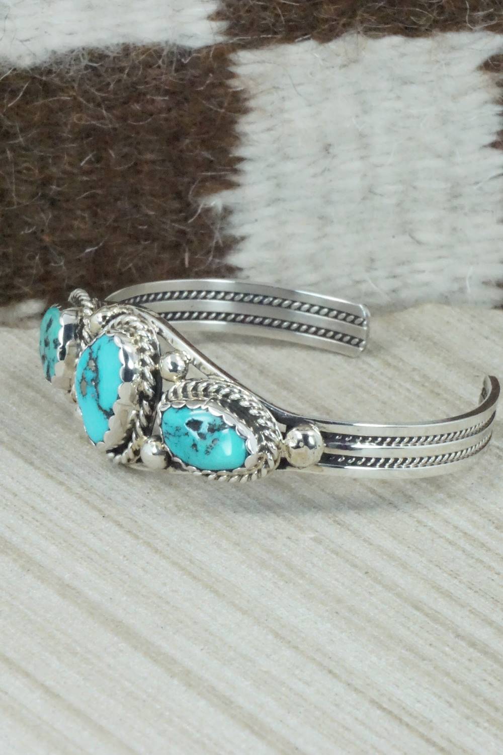 Turquoise & Sterling Silver Bracelet - James Shay