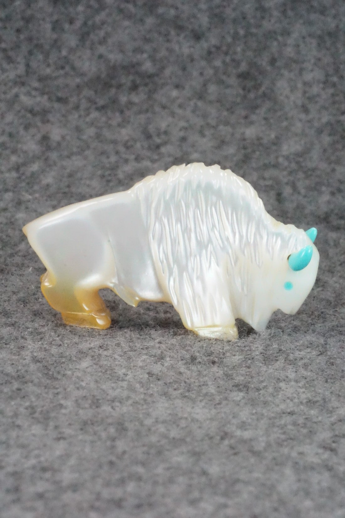 Buffalo Zuni Fetish Carving - Andres Quandelacy
