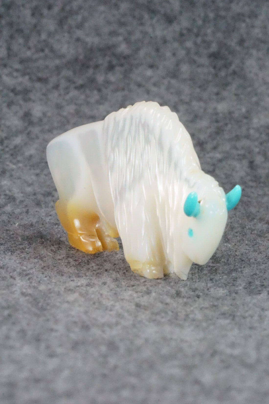 Buffalo Zuni Fetish Carving - Andres Quandelacy