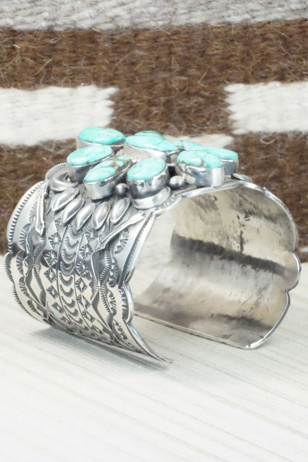 Turquoise & Sterling Silver Bracelet - Tillie Jon