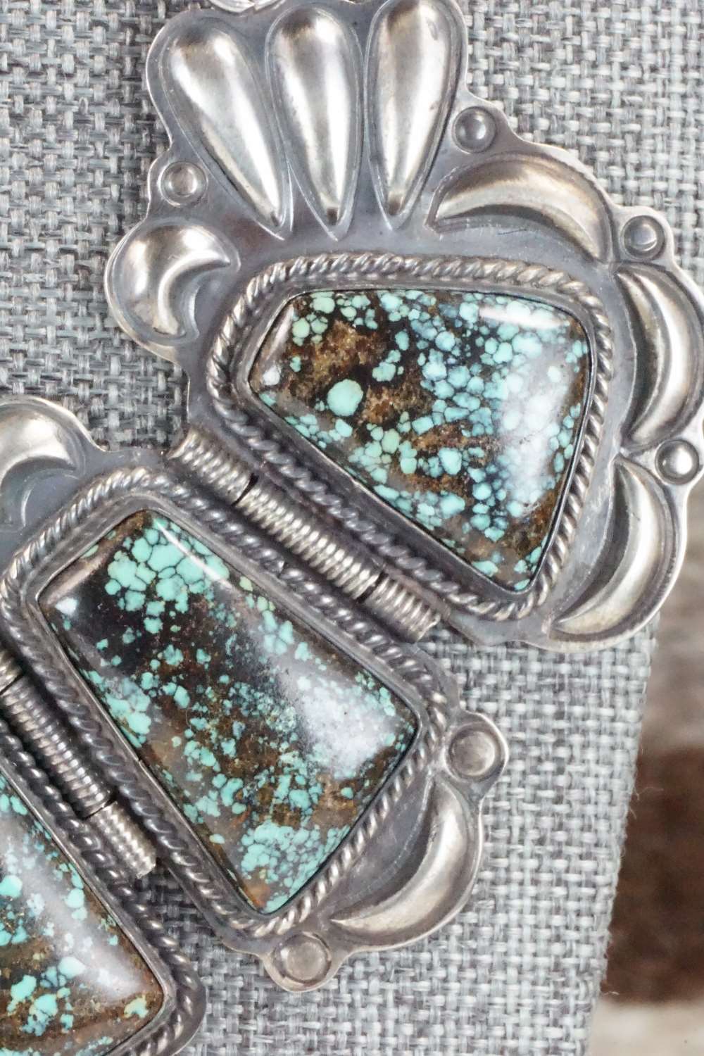 Turquoise & Sterling Silver Necklace - Raymond Delgarito