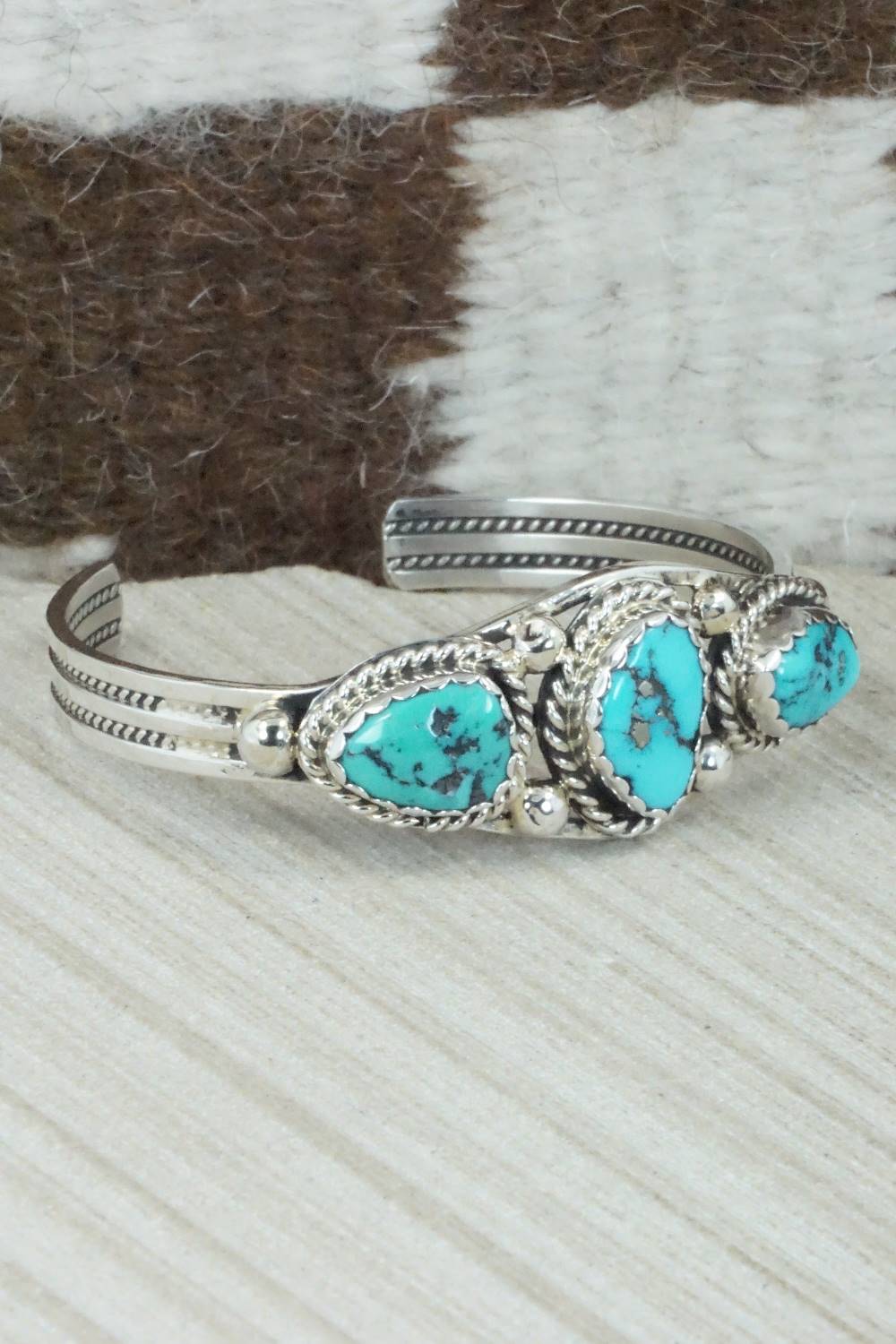 Turquoise & Sterling Silver Bracelet - James Shay