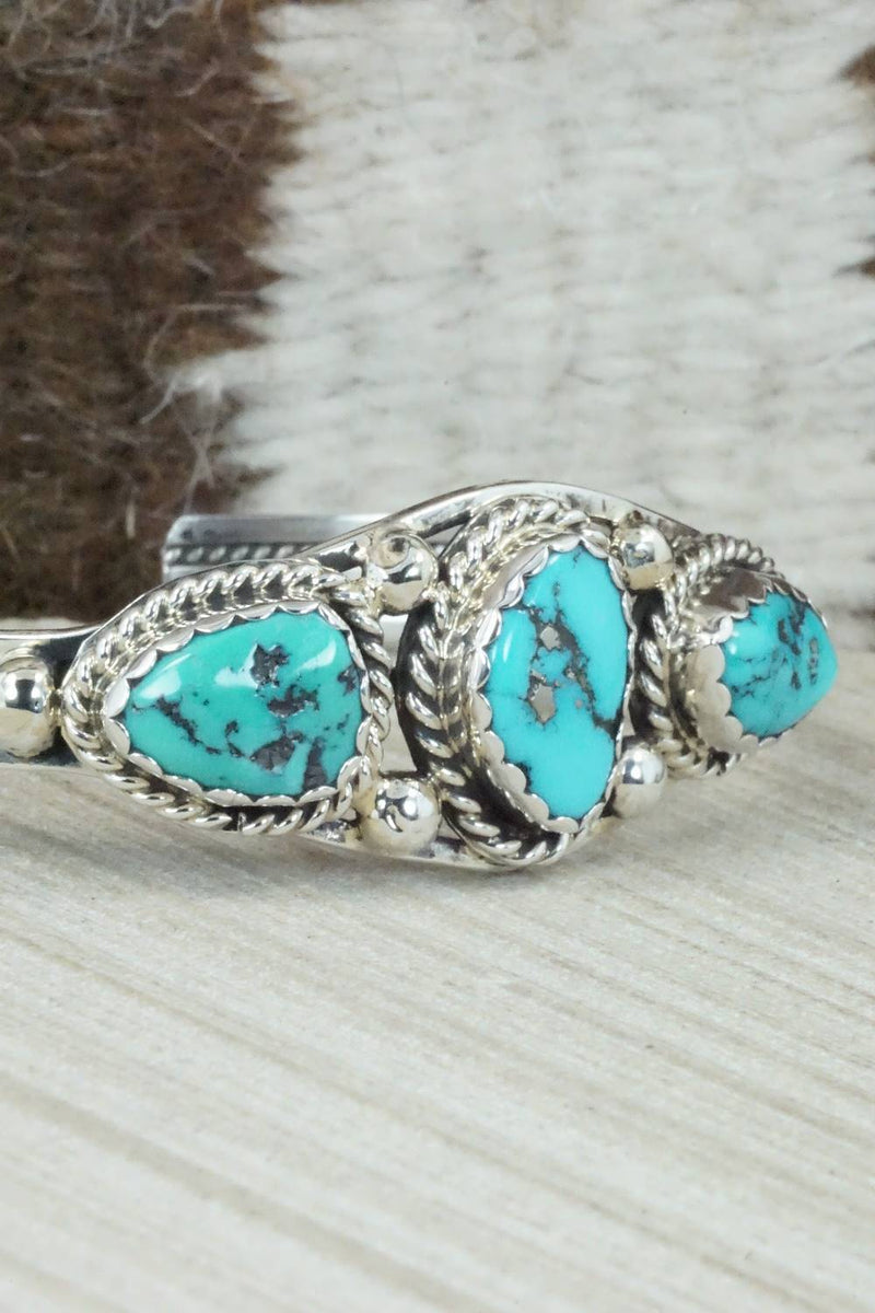 Turquoise & Sterling Silver Bracelet - James Shay