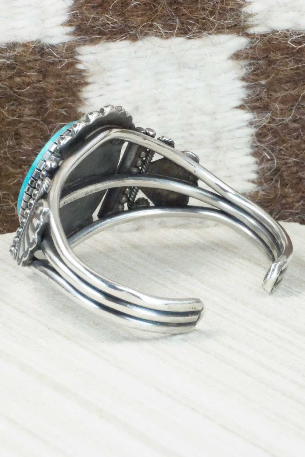 Turquoise & Sterling Silver Bracelet - Leon Martinez
