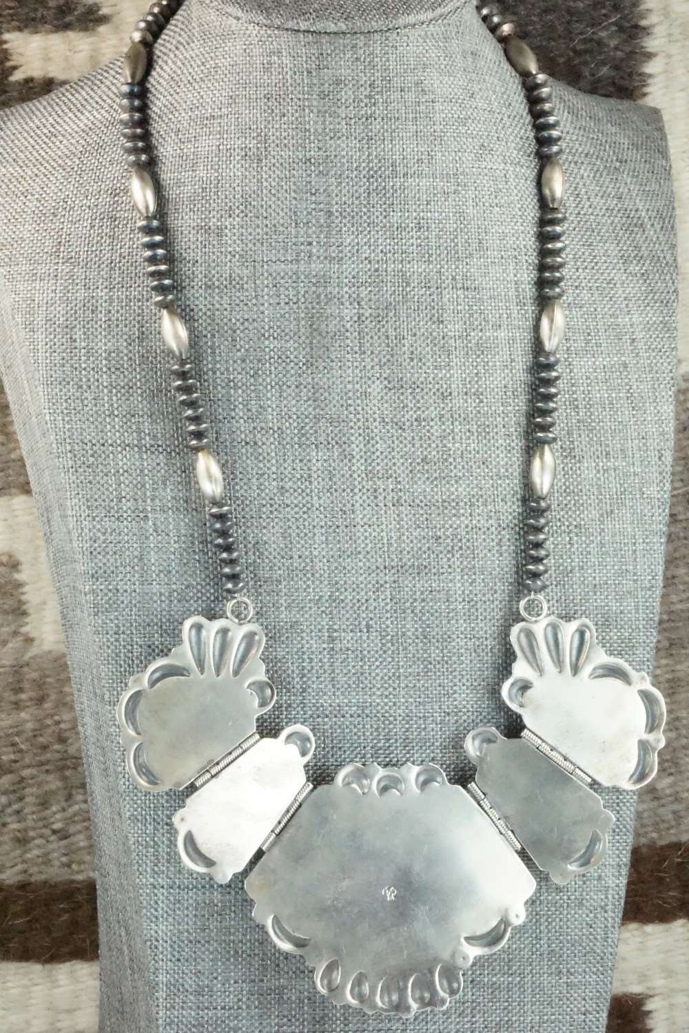 Turquoise & Sterling Silver Necklace - Raymond Delgarito