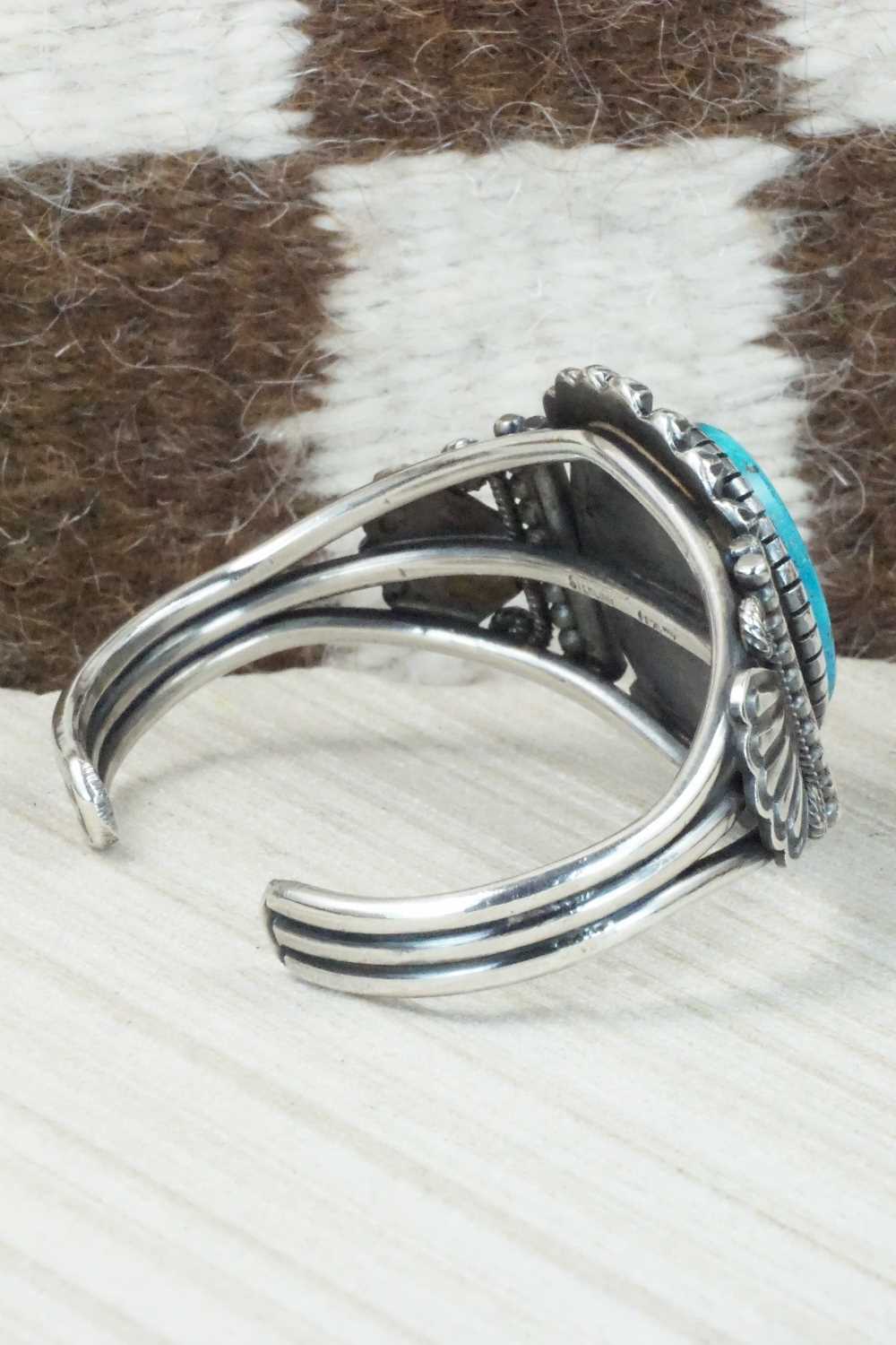 Turquoise & Sterling Silver Bracelet - Leon Martinez