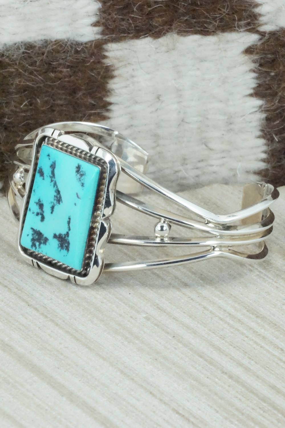 Turquoise & Sterling Silver Bracelet - Wydell Billie