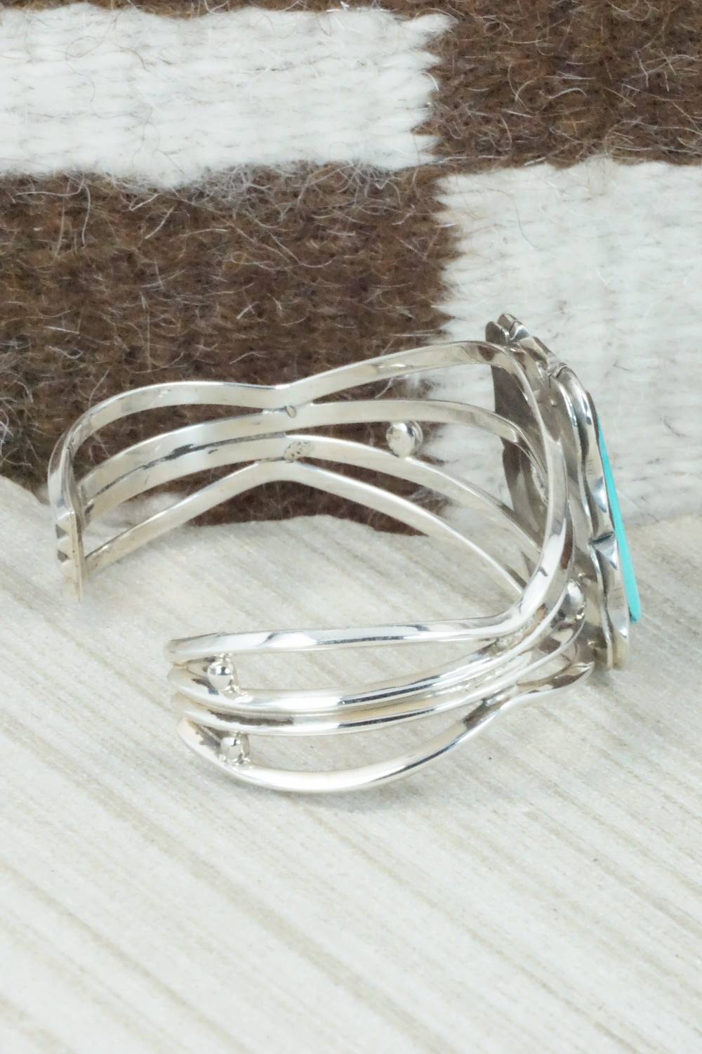 Turquoise & Sterling Silver Bracelet - Wydell Billie