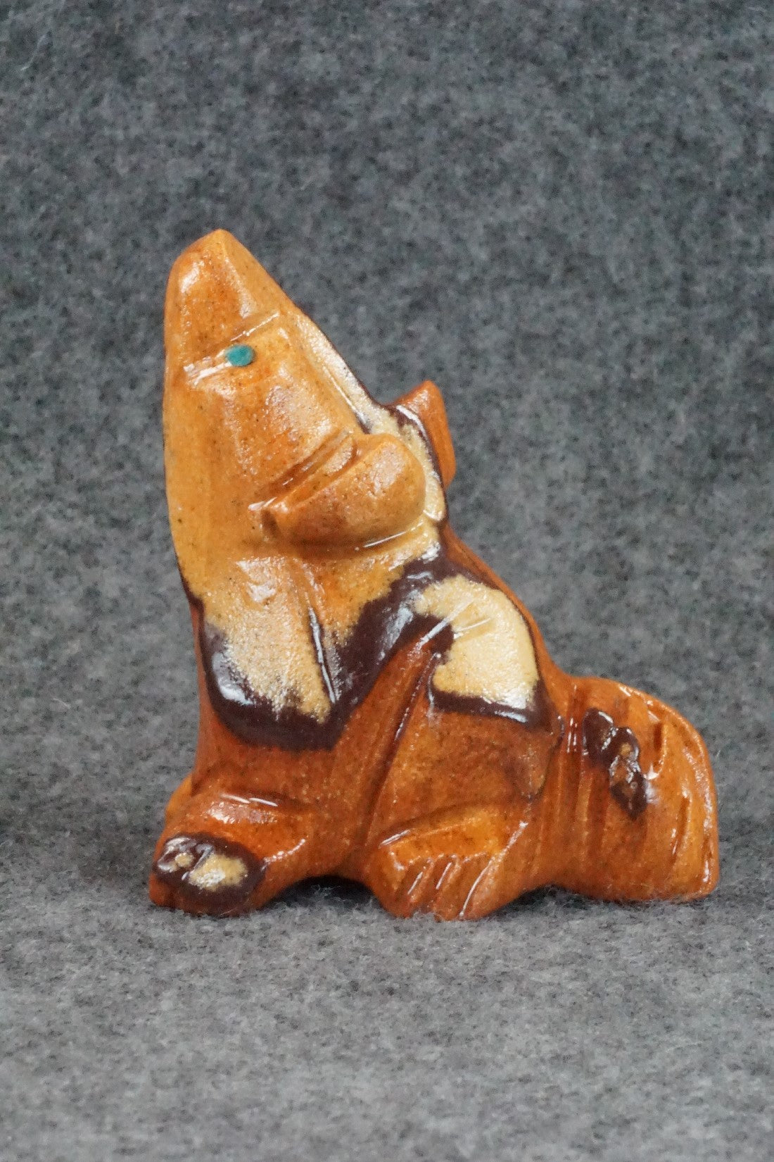 Wolf Zuni Fetish Carving - Louise Ponchuella