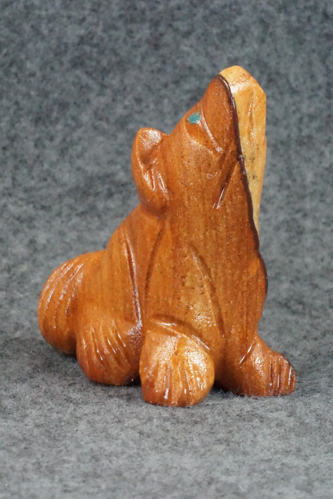Wolf Zuni Fetish Carving - Louise Ponchuella