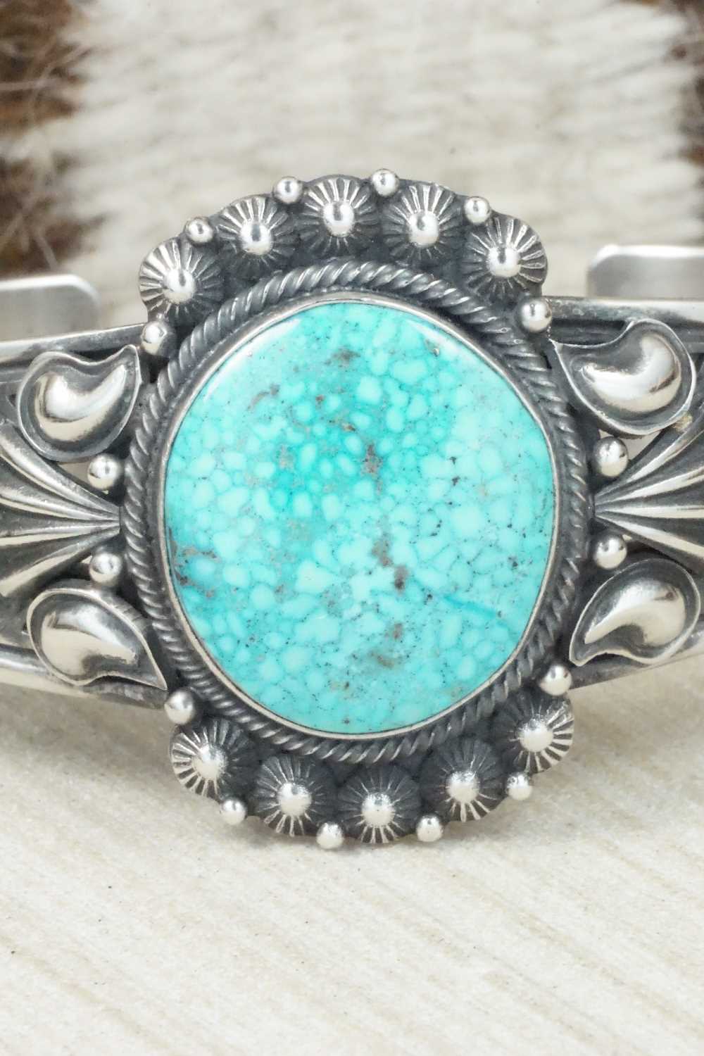 Turquoise & Sterling Silver Bracelet - Derrick Gordon