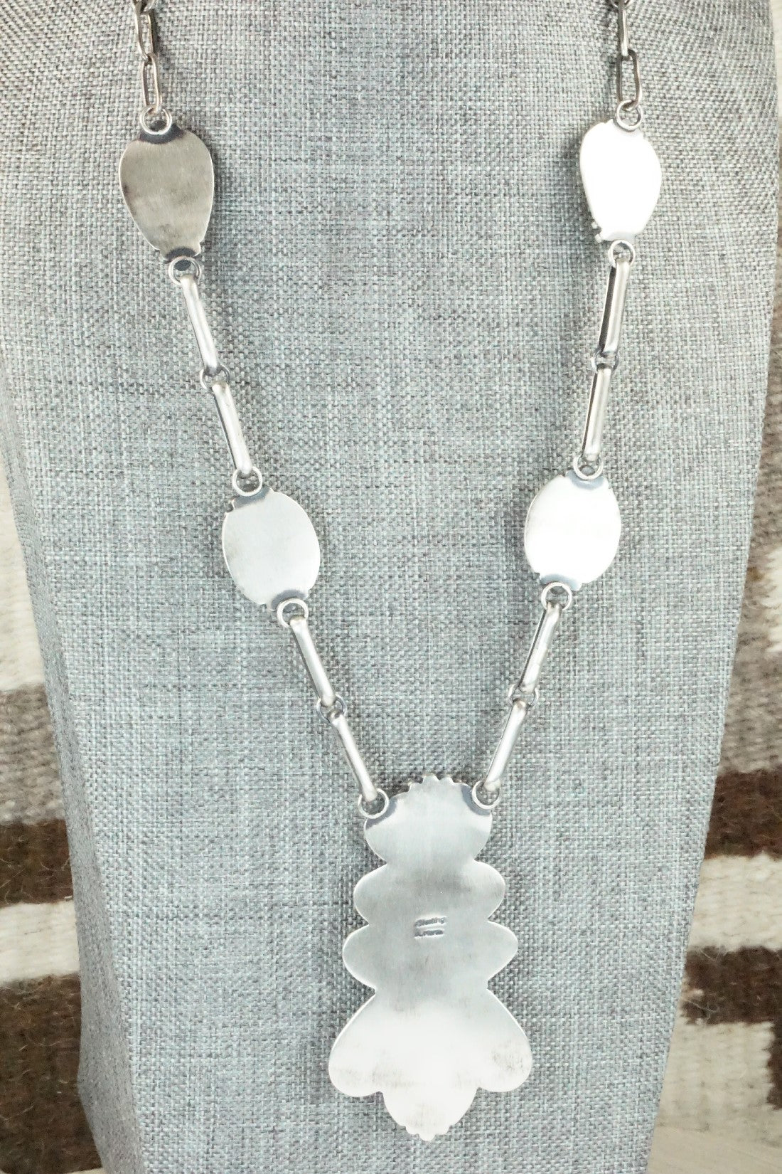 White Buffalo & Sterling Silver Chain Necklace Set - Angela Martin