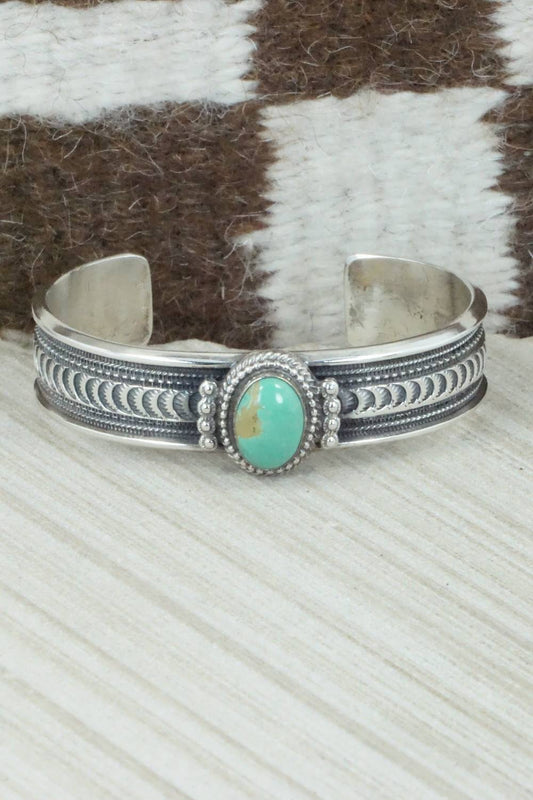 Turquoise & Sterling Silver Bracelet - Navajo