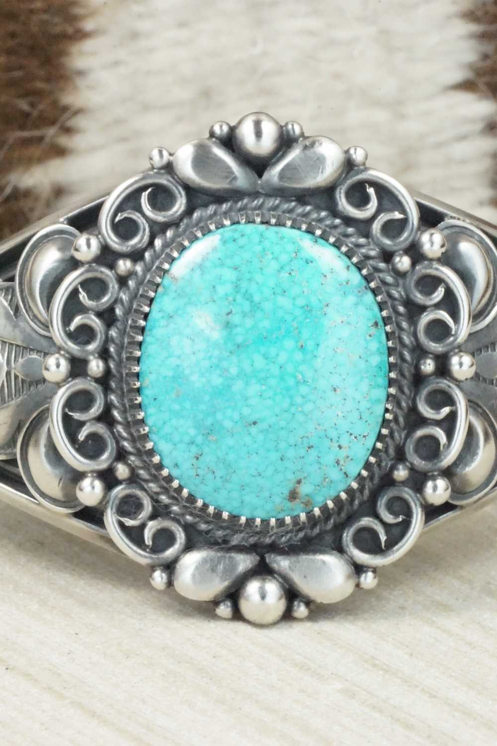 Turquoise & Sterling Silver Bracelet - Derrick Gordon