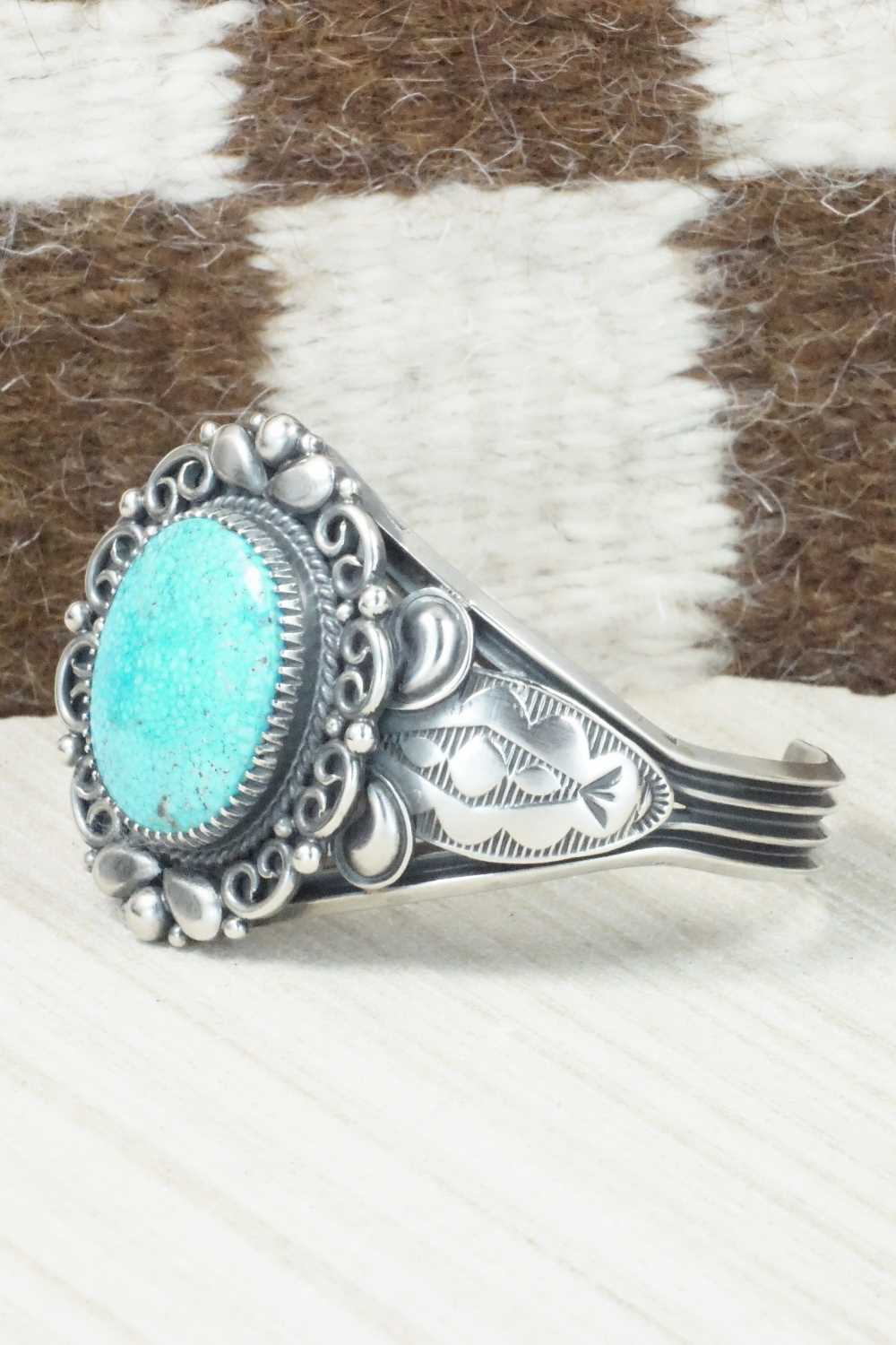Turquoise & Sterling Silver Bracelet - Derrick Gordon