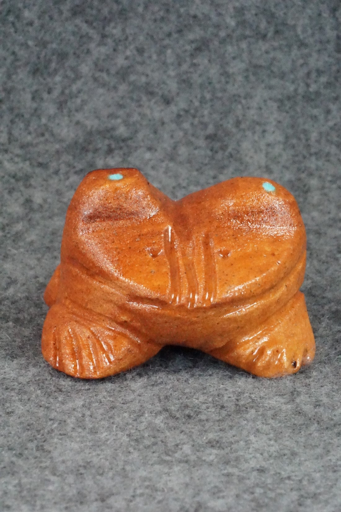 Frog Zuni Fetish Carving - Louise Ponchuella