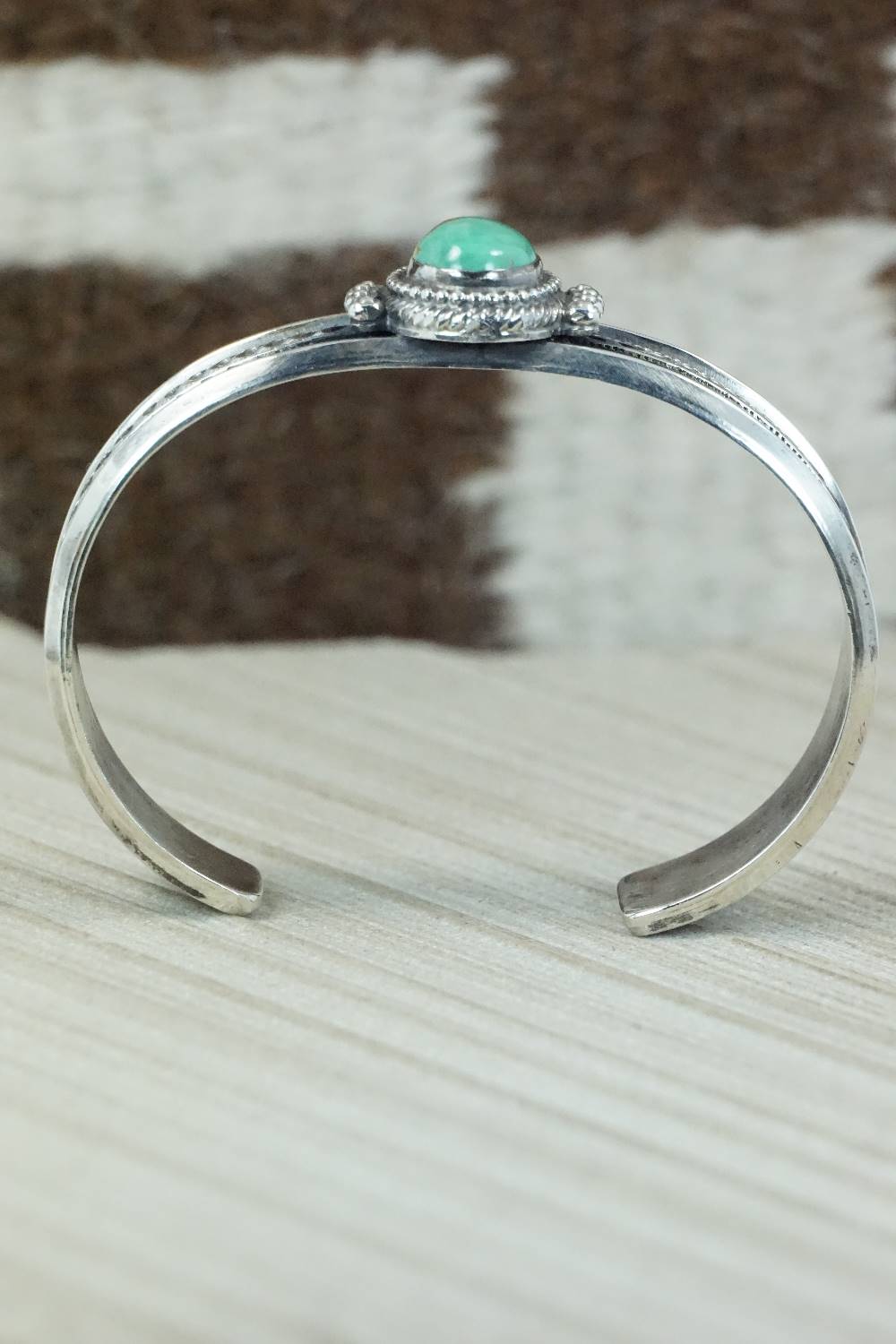 Turquoise & Sterling Silver Bracelet - Navajo