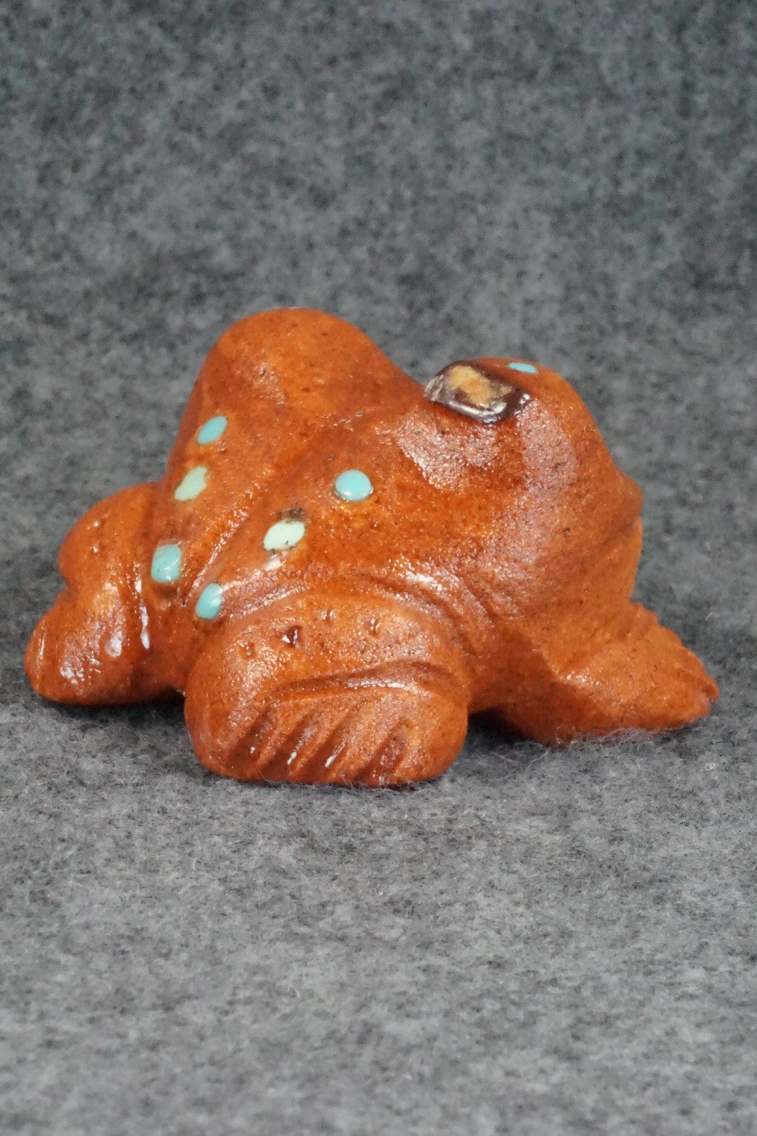 Frog Zuni Fetish Carving - Louise Ponchuella