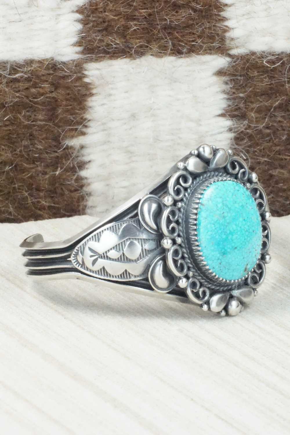 Turquoise & Sterling Silver Bracelet - Derrick Gordon