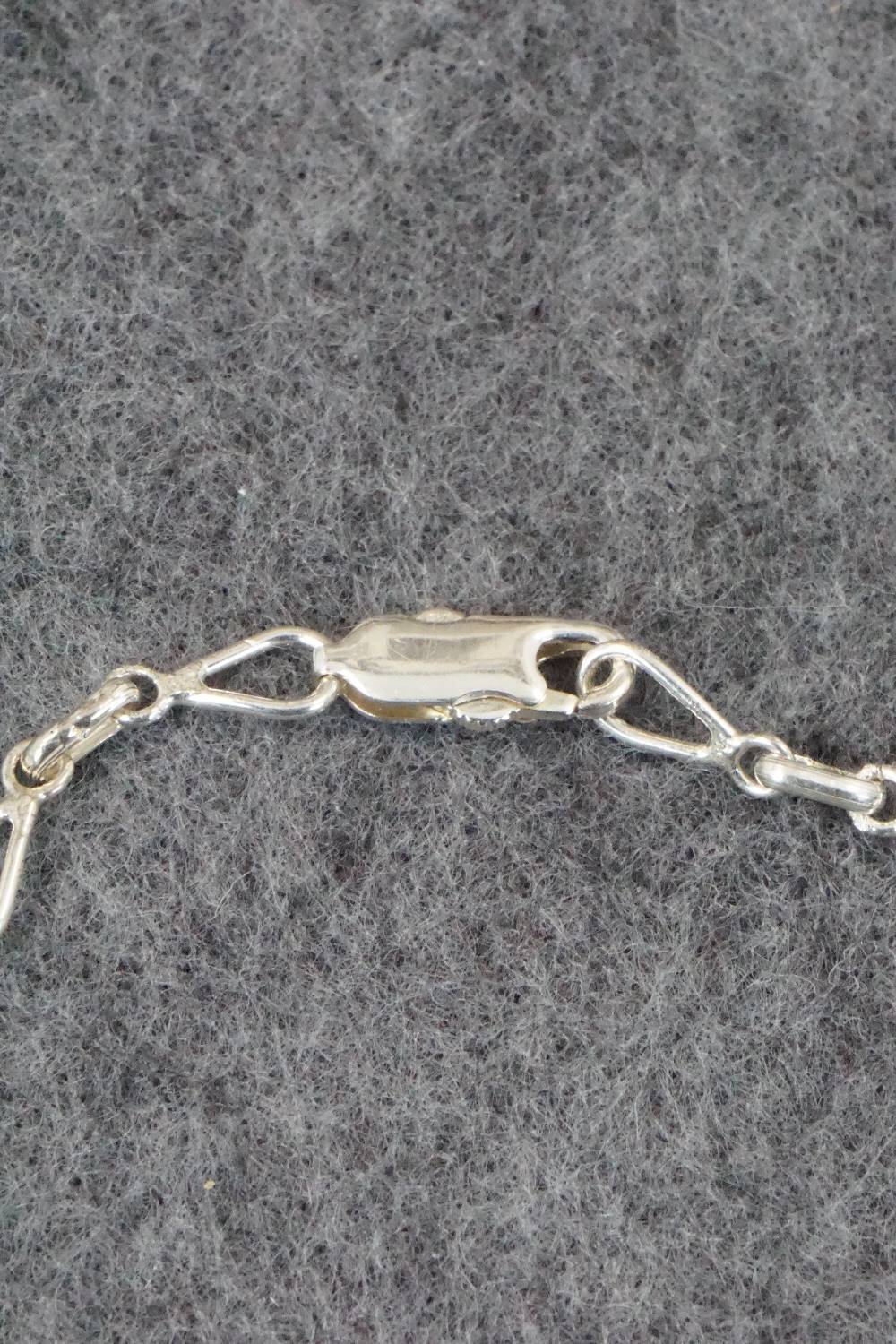 Multi Stone & Sterling Silver Inlay Link Bracelet - Ola Eriacho