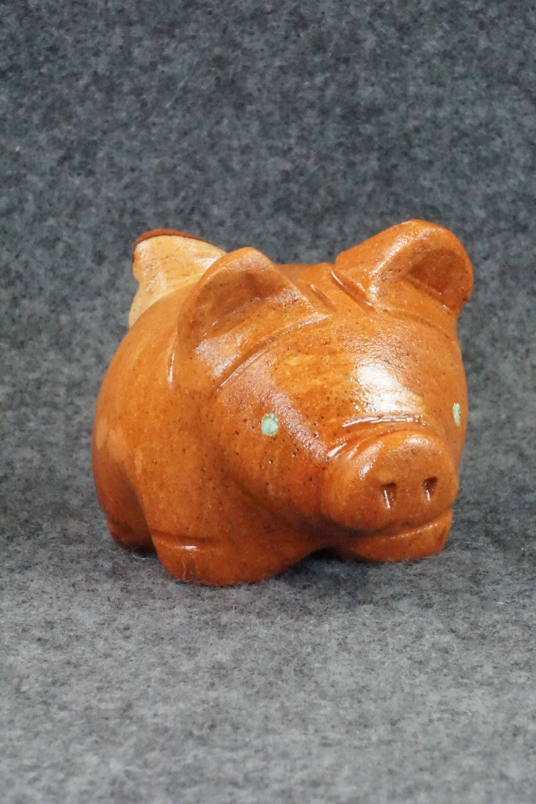 Pig Zuni Fetish Carving - Louise Ponchuella