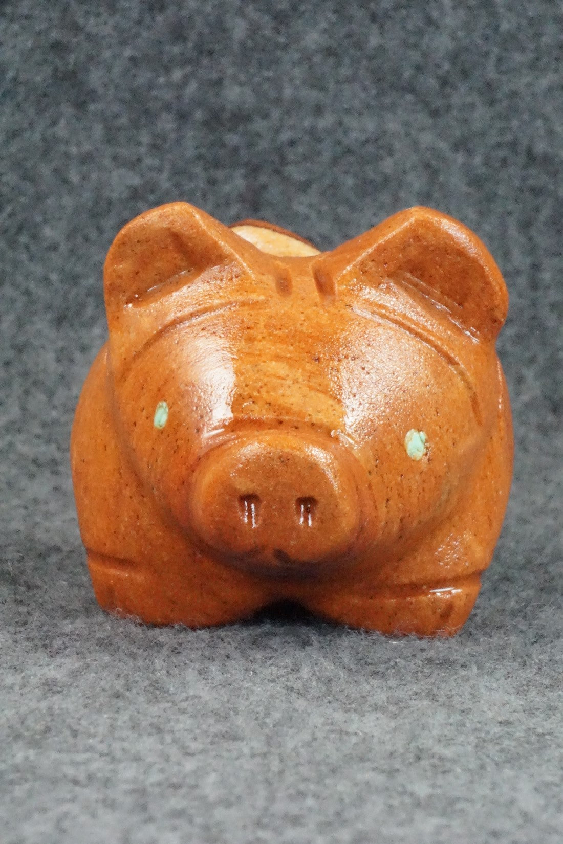 Pig Zuni Fetish Carving - Louise Ponchuella
