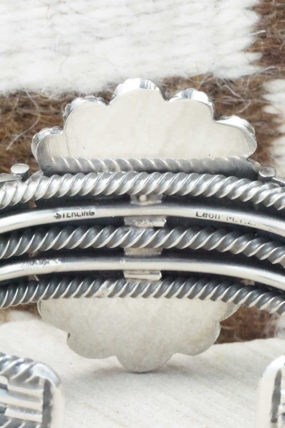 Turquoise & Sterling Silver Bracelet - Leon Martinez