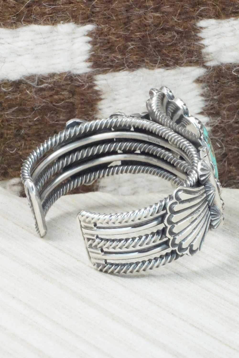 Turquoise & Sterling Silver Bracelet - Leon Martinez