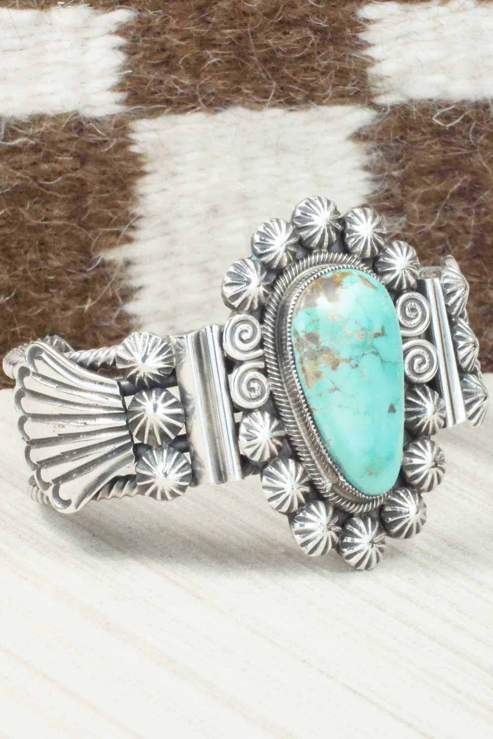 Turquoise & Sterling Silver Bracelet - Leon Martinez
