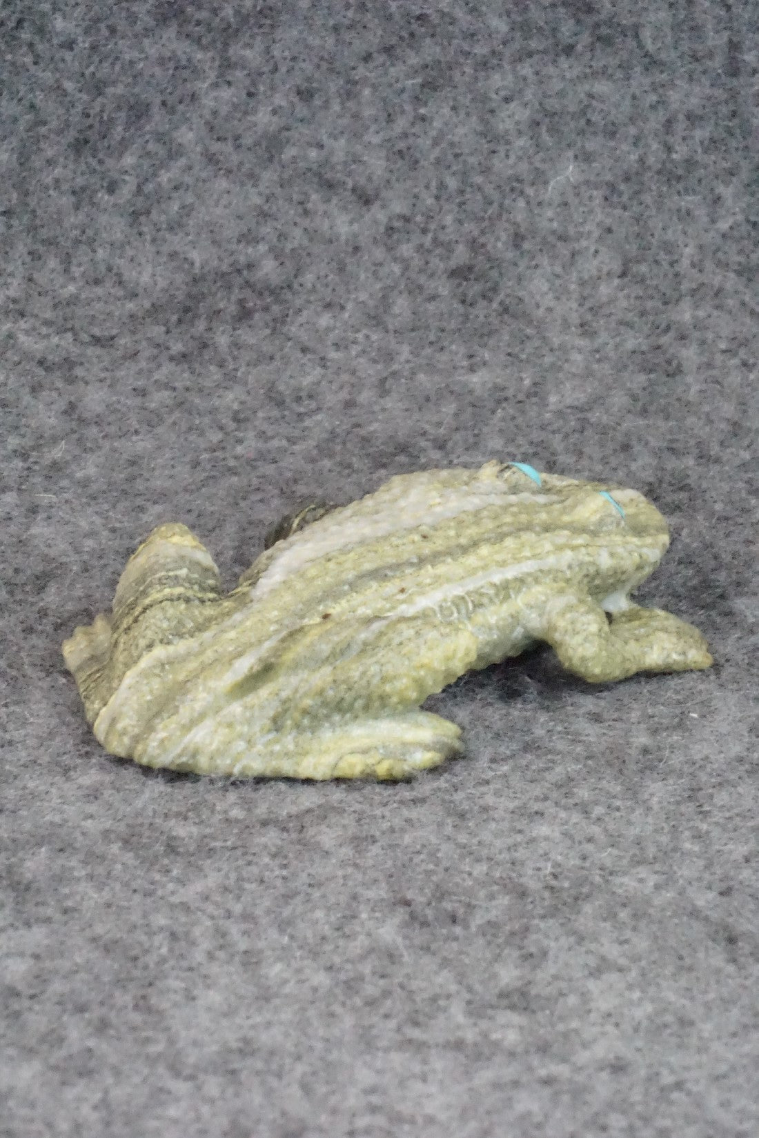 Frog Zuni Fetish Carving - Travis Lasiloo