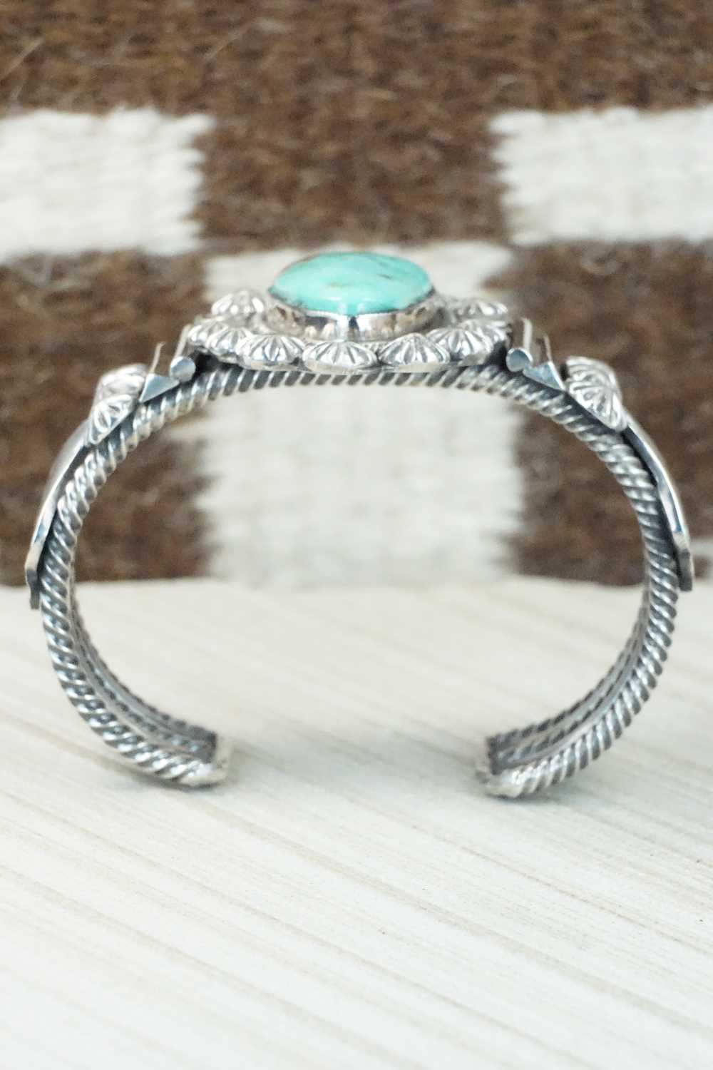 Turquoise & Sterling Silver Bracelet - Leon Martinez