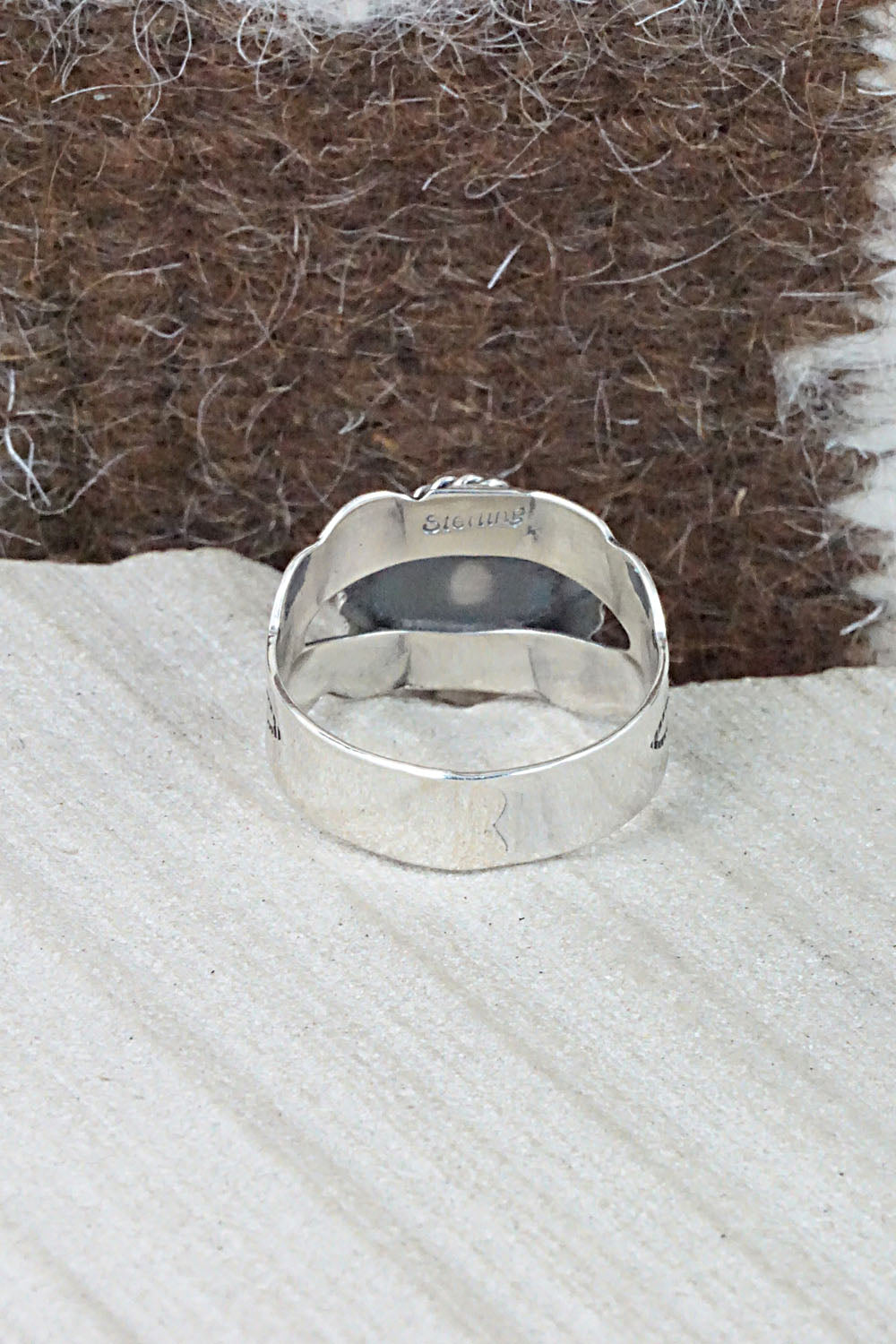 Turquoise and Sterling Silver Ring - Jan Mariano - Size 9