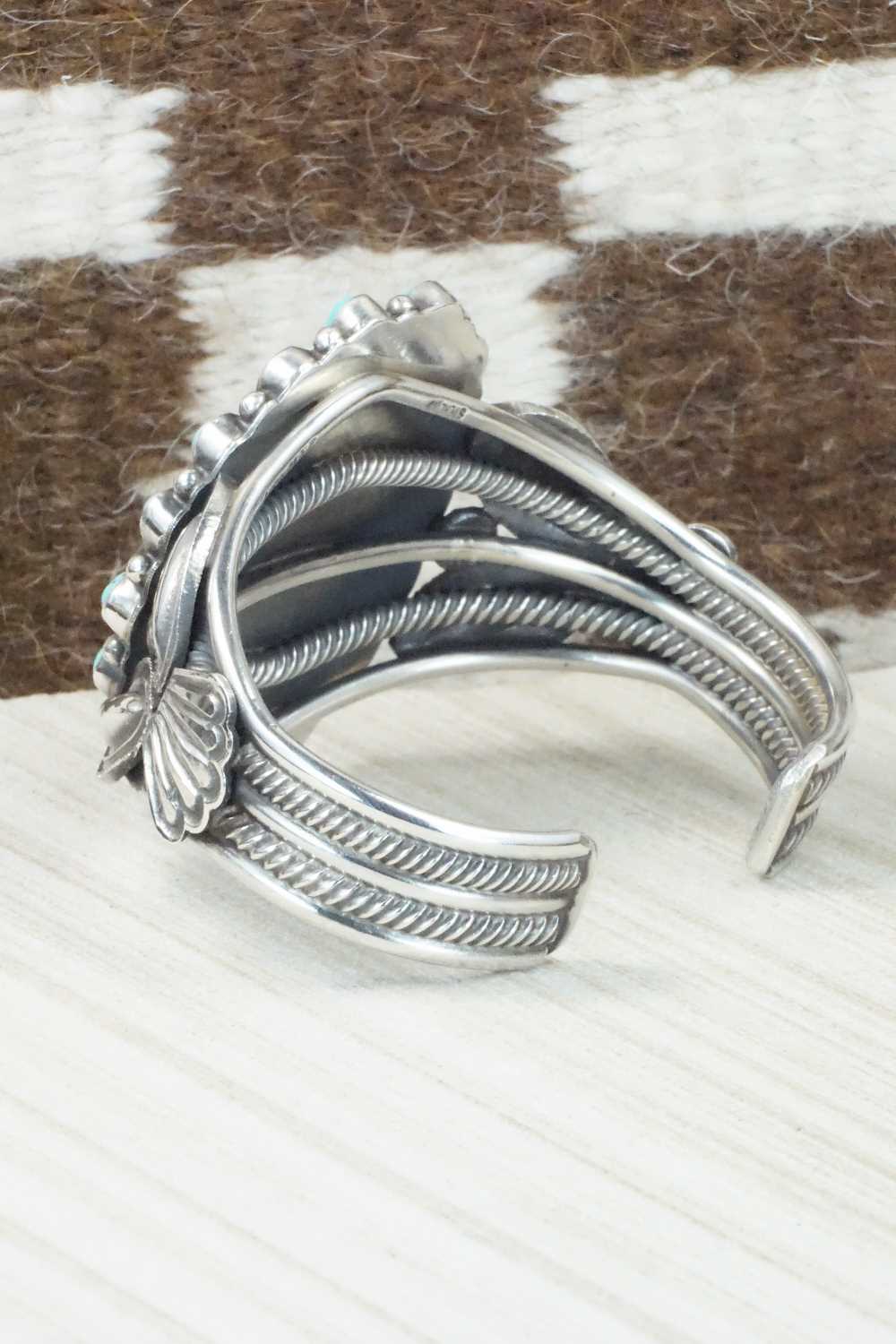 Turquoise & Sterling Silver Bracelet - Leon Martinez