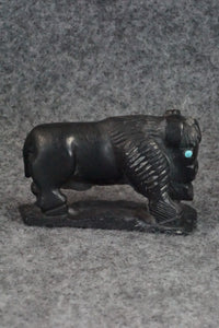 Buffalo Zuni Fetish Carving - Derrick Kaamasee
