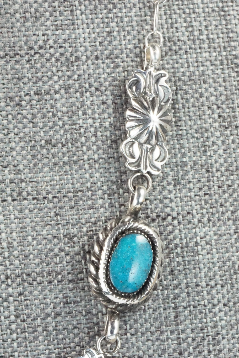 Turquoise & Sterling Silver Necklace - Gilbert Smith