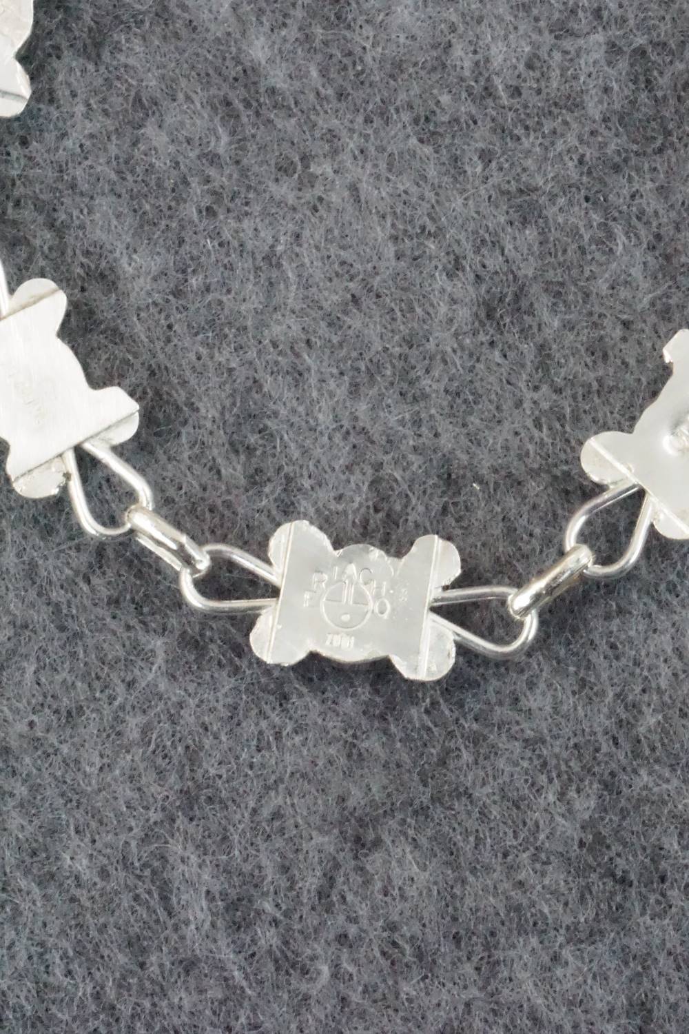 Multi Stone & Sterling Silver Inlay Link Bracelet - Ola Eriacho