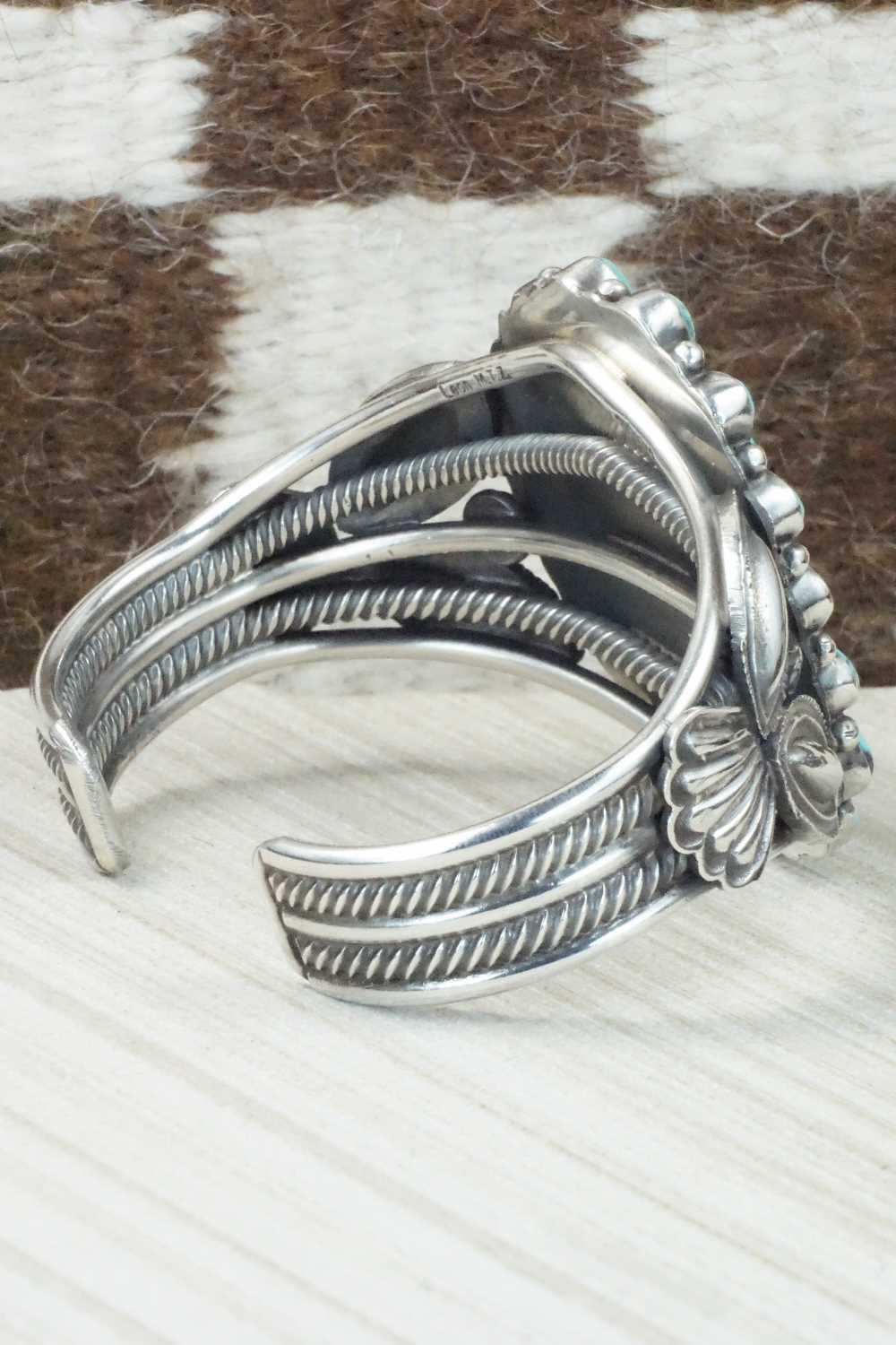 Turquoise & Sterling Silver Bracelet - Leon Martinez