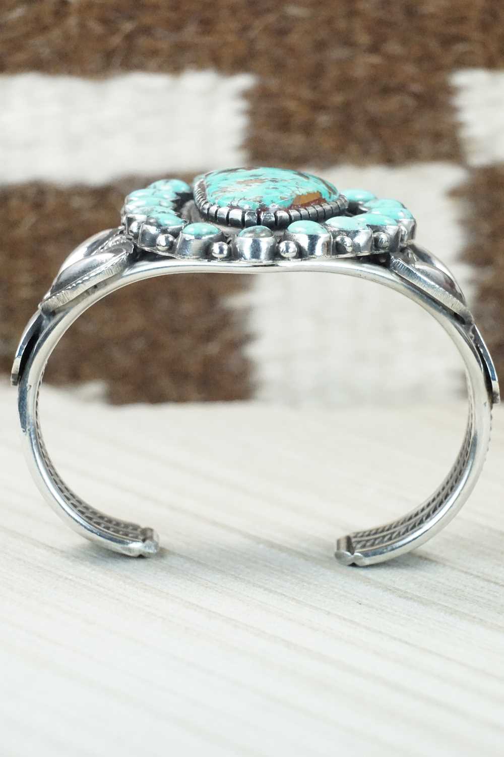 Turquoise & Sterling Silver Bracelet - Leon Martinez