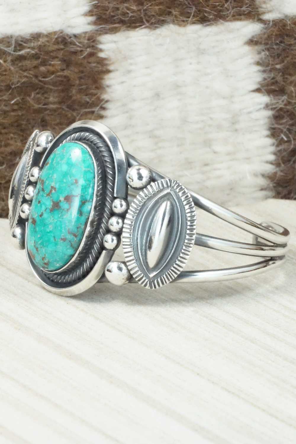 Turquoise & Sterling Silver Bracelet - Leon Martinez