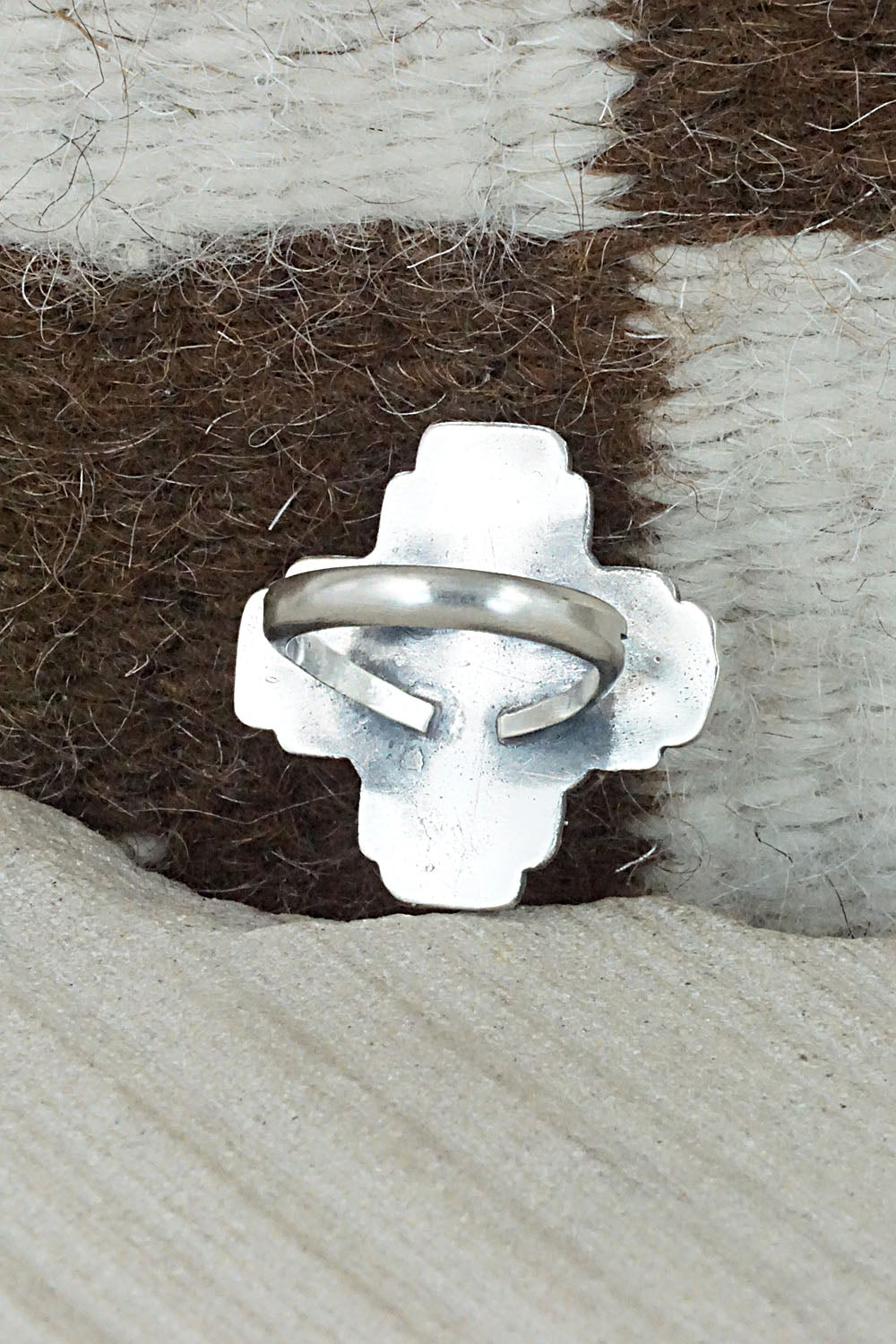 Turquoise & Sterling Silver Ring - Alice Rose Saunders - Size 5.5