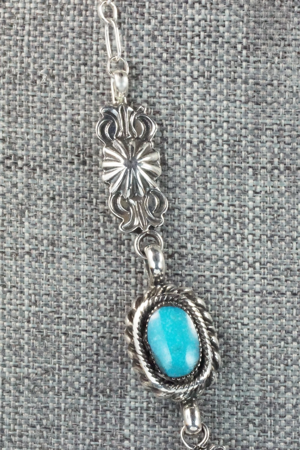 Turquoise & Sterling Silver Necklace - Gilbert Smith