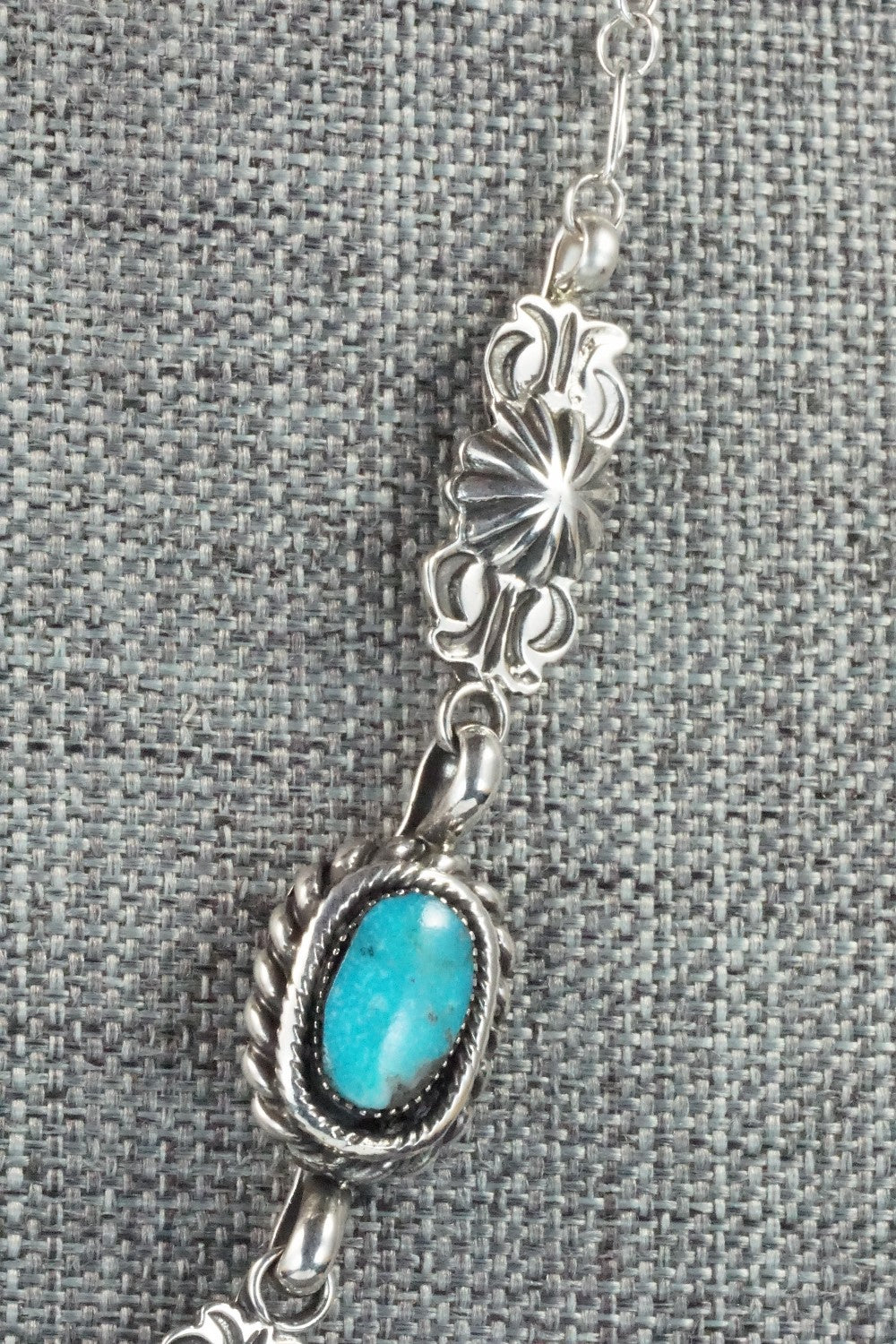 Turquoise & Sterling Silver Necklace - Gilbert Smith